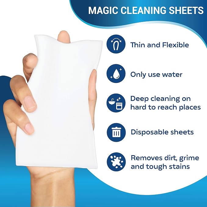 SCRUBIT Magic Sponge Eraser Sheets – 48 Pack Disposable Magic Eraser Wipes - Image 6