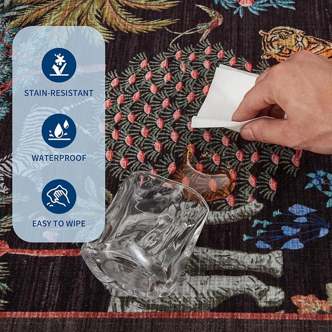 GarveeHome Jungle Rug 2.5x8 Kitchen Runner Rug Non Slip Washable Runners - Image 7
