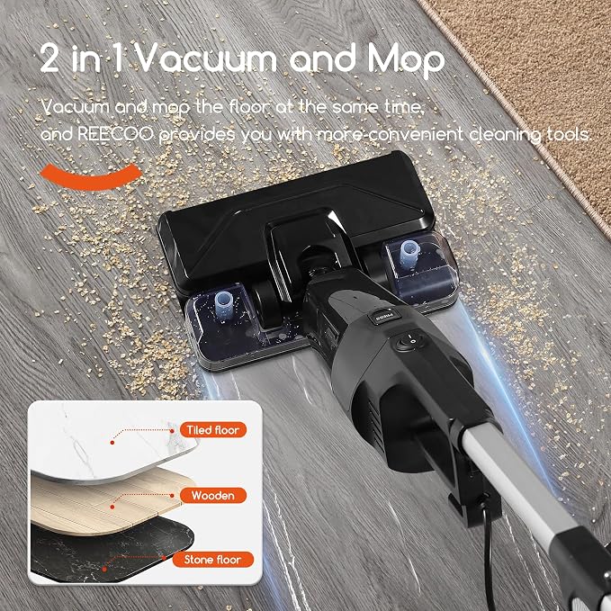 Lightweight Vacuum Cleaners for Home, Unique Vacuum and Mop Combo - Image 2