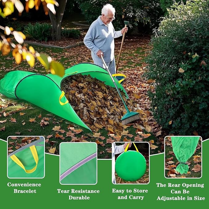 Pssopp Pop Up Leaf Collector, Portable Foldable Leaf Bags Dust Pan Convenient - Image 3