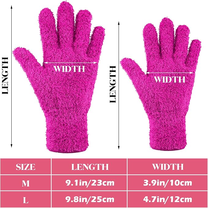 Patelai 3 Pairs Microfiber Plant Dusting Gloves Leaf Cleaning Gloves - Image 4