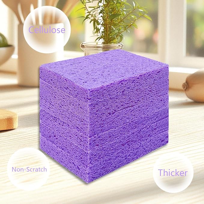 Cellulose Sponges, Large Size 4" x 6" x 1" - Image 8