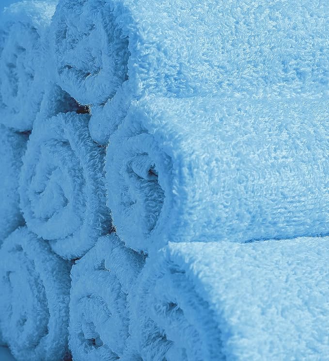 Softolle 100% Cotton Washcloths 24 Pack Soft, Highly Absorbent Washcloth - Image 2