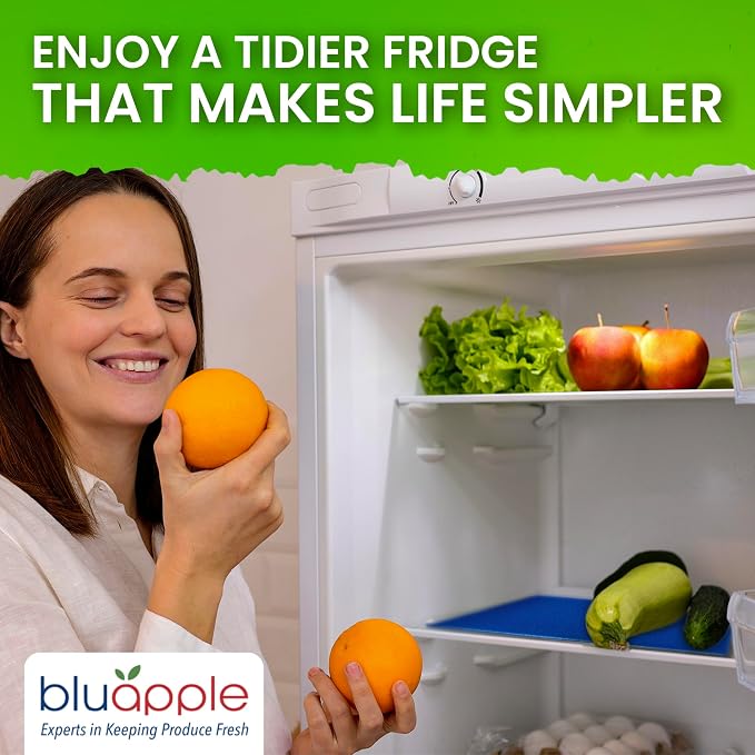 Bluapple FreshMats, Refrigerator Bin Liner, Fridge Drawer Mats, Crisper Life - Image 6