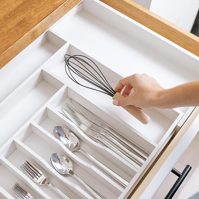 KitchenEdge Premium Silverware, Flatware and Utensil Organizer - Image 6