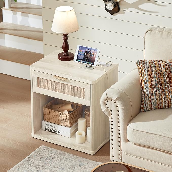 LEYAOYAO Rattan Nightstand - Image 8