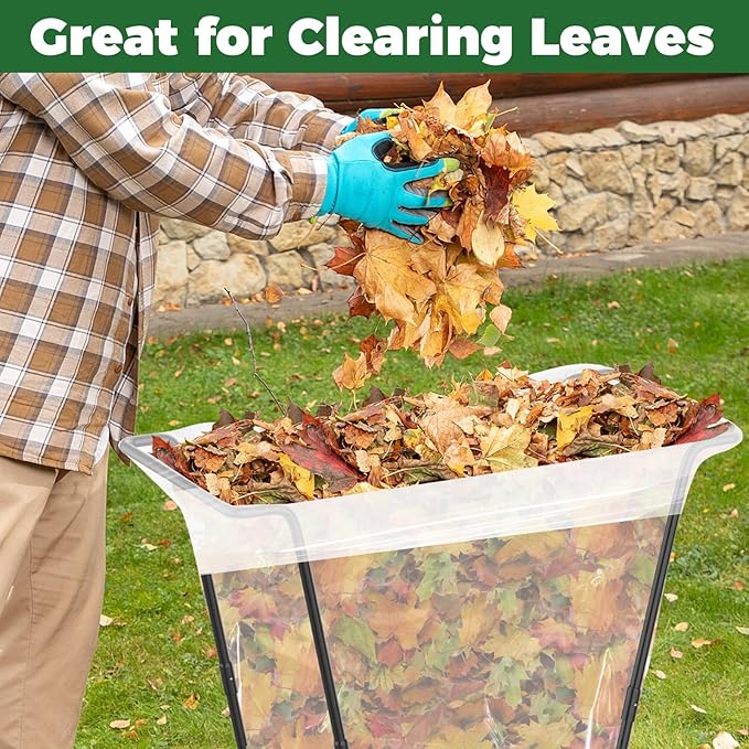 2PCS Outdoor Trash Bag Holder Metal Garden Trash Bag Holder - Image 5
