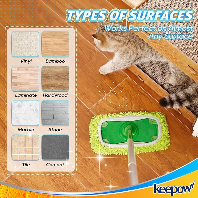 KEEPOW Reusable Microfiber Mop Pads Compatible - Image 5