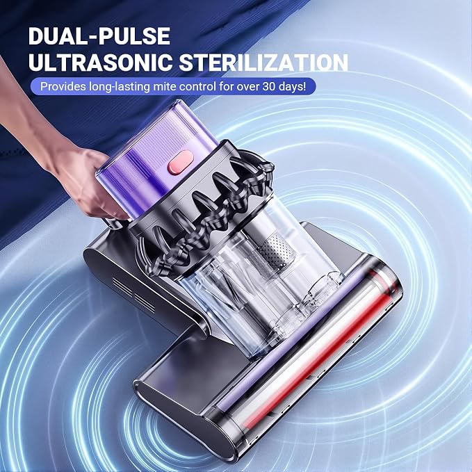 Powerful UV Bed Vacuum Cleaner, 14kPa Strong Suction Handheld Vacuum - Image 3