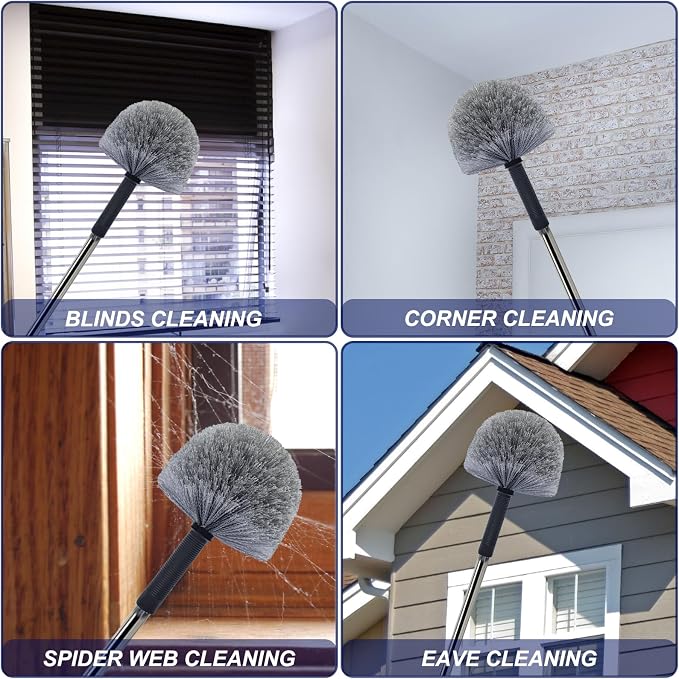 Grey Corner Cobweb Duster Head Brush - Image 6