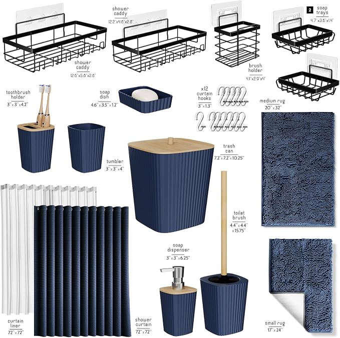 Clara Clark Bathroom Accessories Set - Image 3