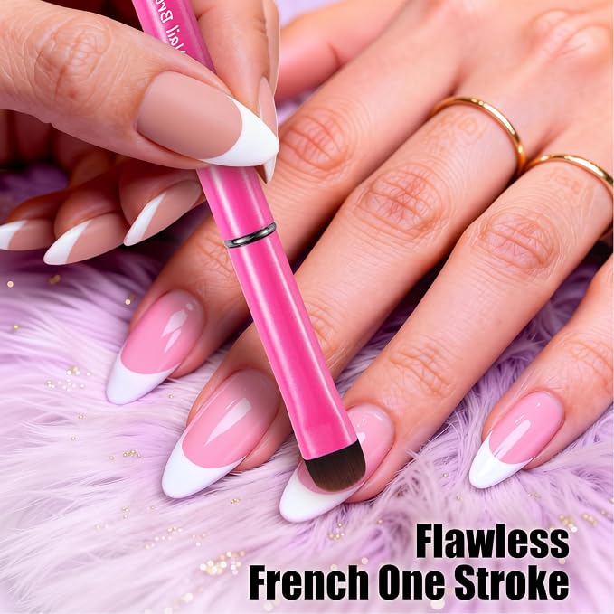 Nail Brush for French Tips & Cleaning Gel Polish- Precision Thin Brush for - Image 4