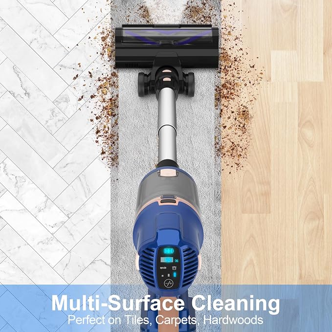 Cordless Vacuum Cleaner for Home, 45Kpa 300W 60Mins Stick Vacuum Cleaner - Image 6