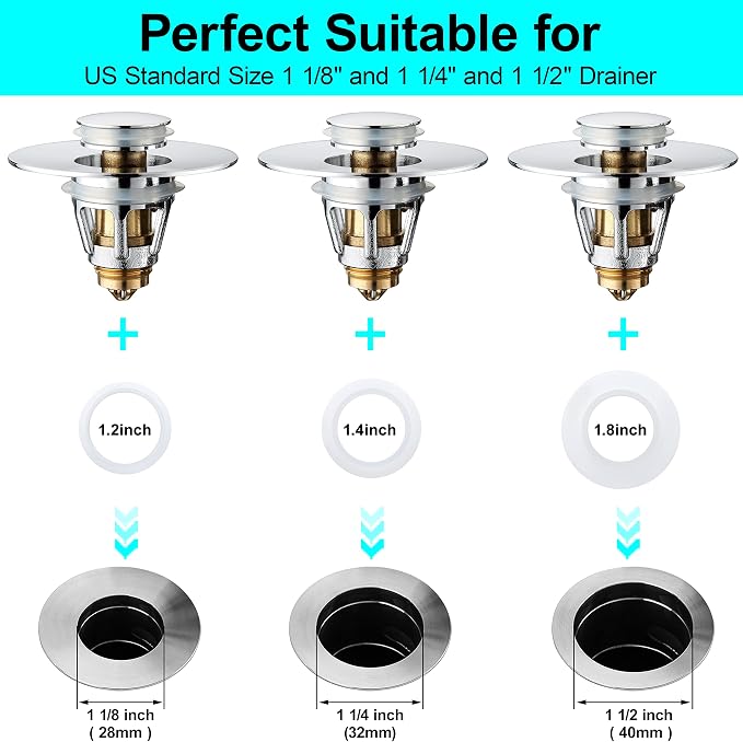Universal Bathroom Sink Stopper - Image 3