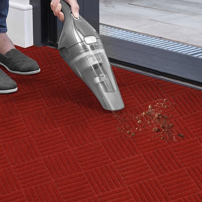 jxgzyy Red Carpet Runner for Party, Non-Slip Red Runner Rug for Hallway & Entryway, Durable Low-Pile Indoor Carpet, Easy to Clean, 2'11" x 9'10"