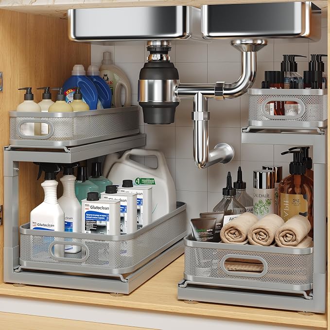 2-Pack Under Sink Storage Organizer by UnderSinkOrganizer