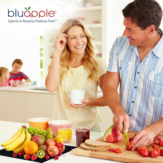Bluapple FreshMats, Refrigerator Bin Liner, Fridge Drawer Mats, Crisper Life - Image 6