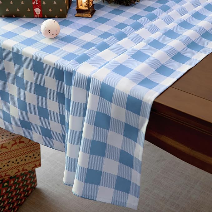 Classic Gingham Plaid Tablecloth Fabric - Image 2
