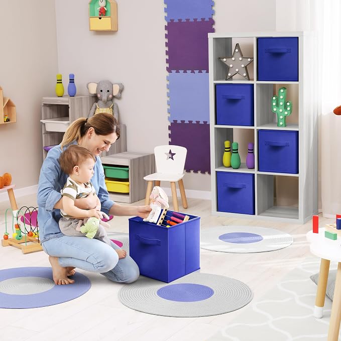 Sorbus 13 Inch Collapsible Fabric Storage Cubes - Image 4