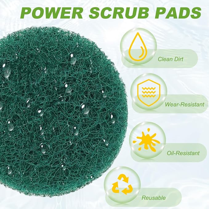 Power Scrub Pads, Scrubbing Pads 180 Grits Scouring Discs - Image 4