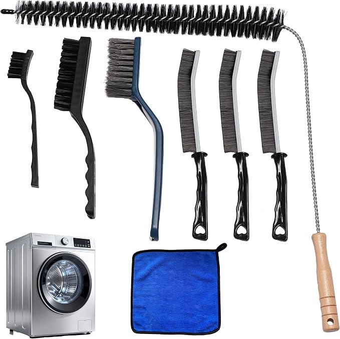 8 Pack Washing Machine Cleaning Brush, Dryer Vent Cleaner Kit, Flexible Dryer by Unknown