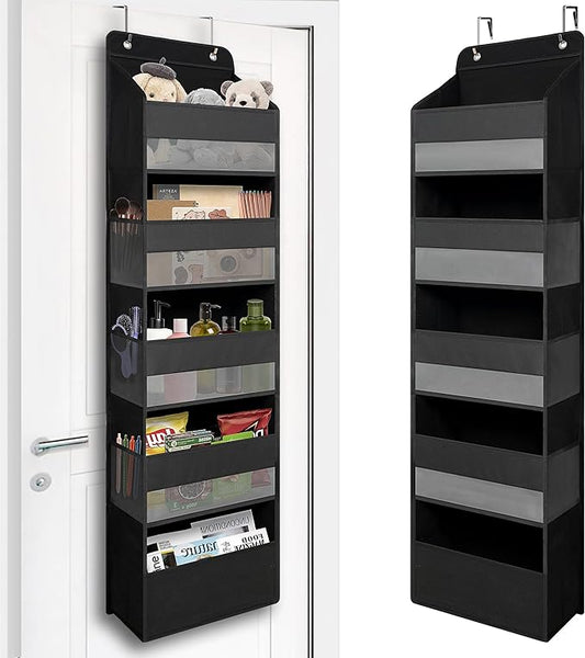Over Door Organizer with 5 Large Pockets, Heavy Duty Hanging Organizer Storage by TYMENSH