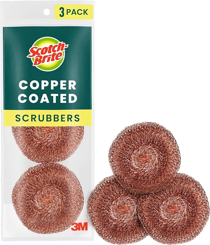Scotch-Brite Copper Coated Scrubbers, Scouring Pads by Scotch-Brite