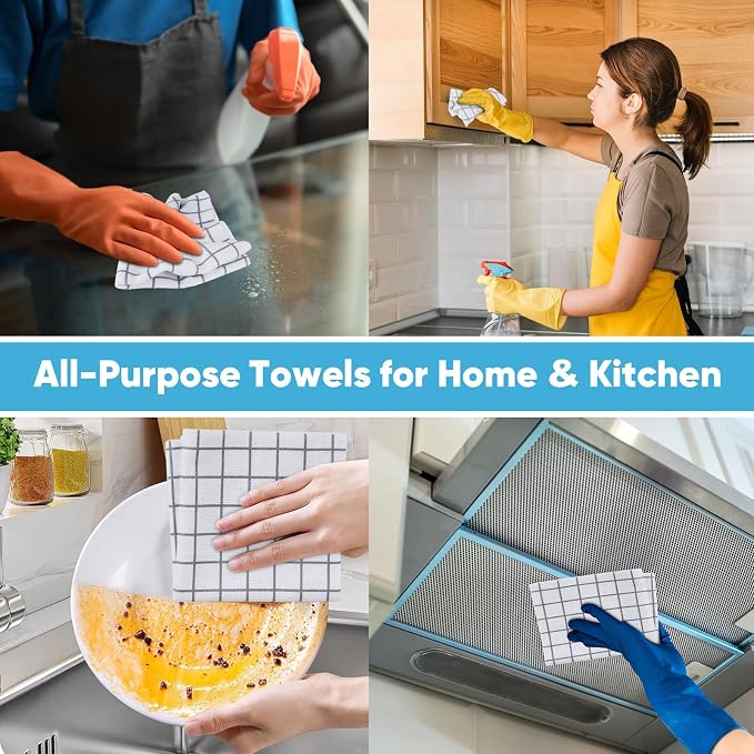 AIDEA Microfiber Cleaning Cloth Roll, Microfiber Kitchen Towels, Reusable Paper - Image 5