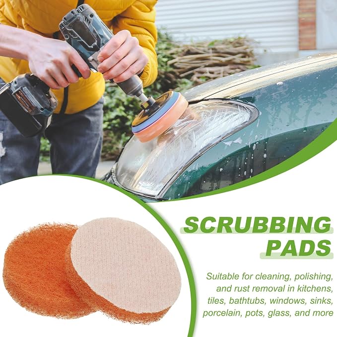 Power Scrub Pads, Scrubbing Pads 2000 Grits Scouring Discs - Image 5