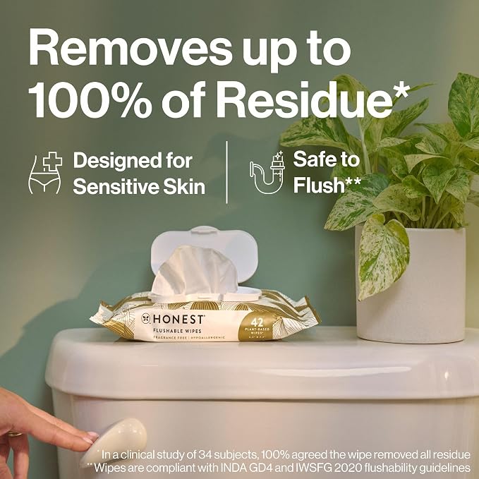 The Honest Company Hypoallergenic Flushable Wipes - Image 2