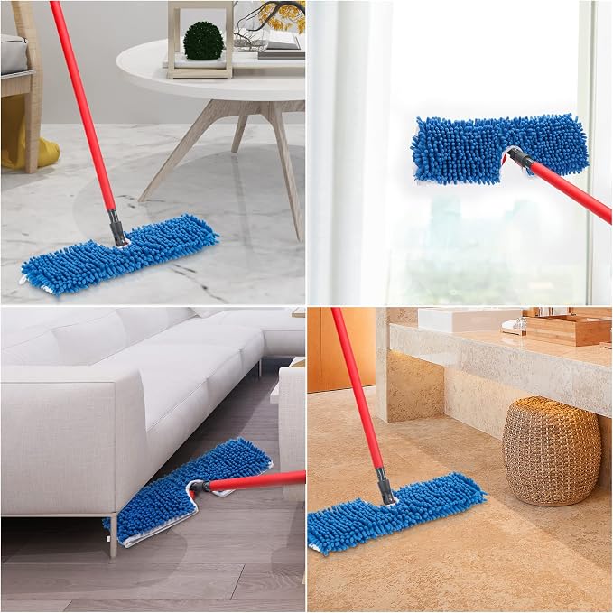 4 Pack Chenille Mop Heads Replacements Compatible - Image 8