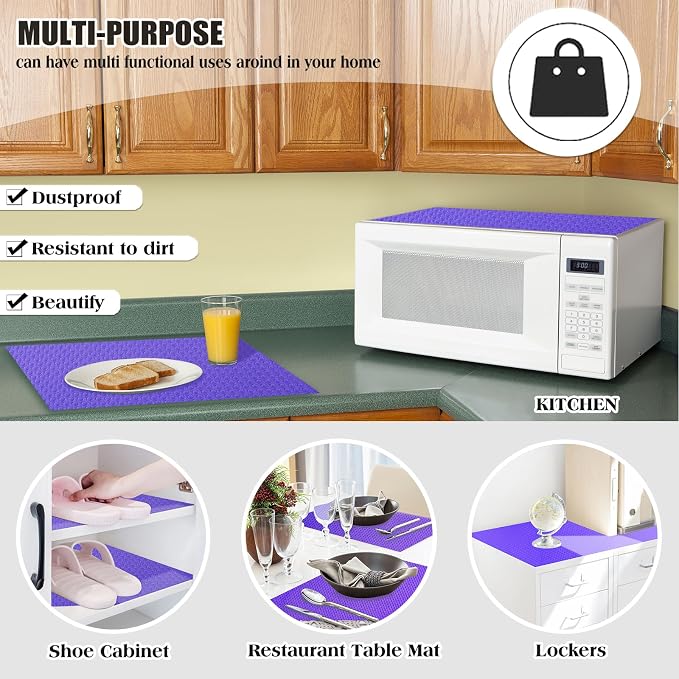 10Pcs Refrigerator Liners, Washable Fridge Liner Shelf Mats Refrigerator Pads - Image 6