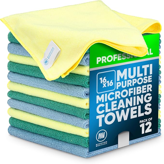 MW Pro Microfiber Cleaning Cloth | Blue by MicrofiberWholesale