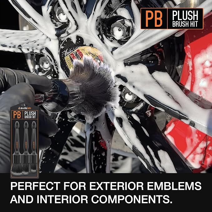 Suds Lab PB Plush Brush Kit 3 Pack- Ultra-Soft Synthetic Bristle Brushes - Image 4