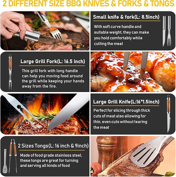34Pcs Grill Accessories Grilling Gifts - Image 5