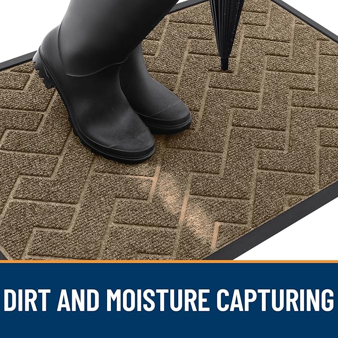 OLANLY Front Door Mat Indoor Outdoor Entrance, Waterproof All-Season, - Image 7