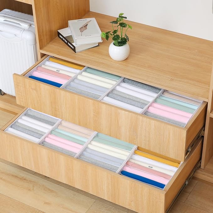Qozary 4 Pack Drawer Organizers - Image 6