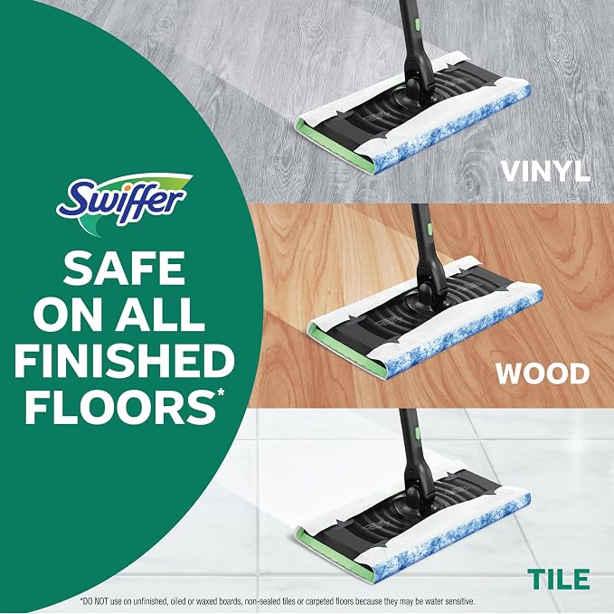 Swiffer Sweep & Mop Deluxe 2-in-1 Floor Mopping and Sweeping Kit, Includes 1 - Image 4