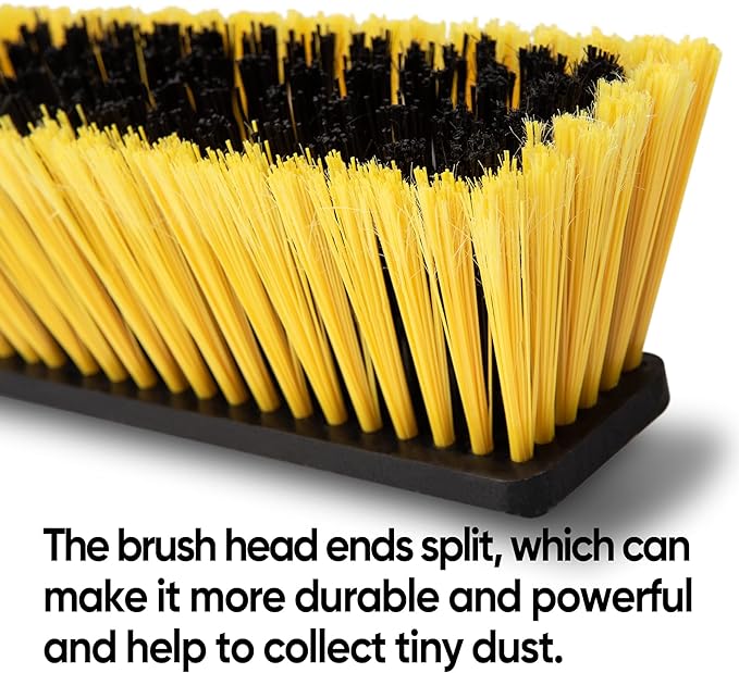 Yocada 24 inch Push Broom Brush Stiff Bristles Heavy-Duty Outdoor Commercial - Image 2