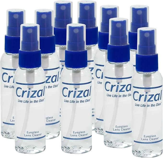 Eyeglass Lens Cleaning Spray – 10 Pack – Safe by Crizal