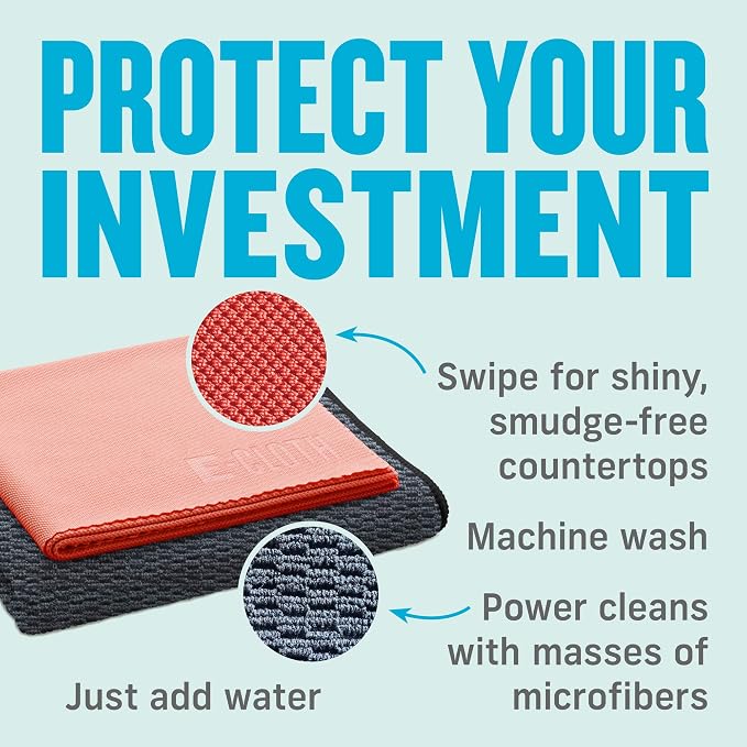 E-Cloth Granite & Stone Cleaning Kit, Premium Microfiber Cleaning Cloth - Image 3