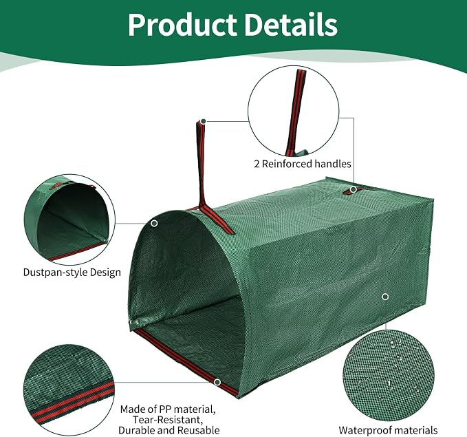 Leaf Bags, Foldable Leaf Collector - Image 3