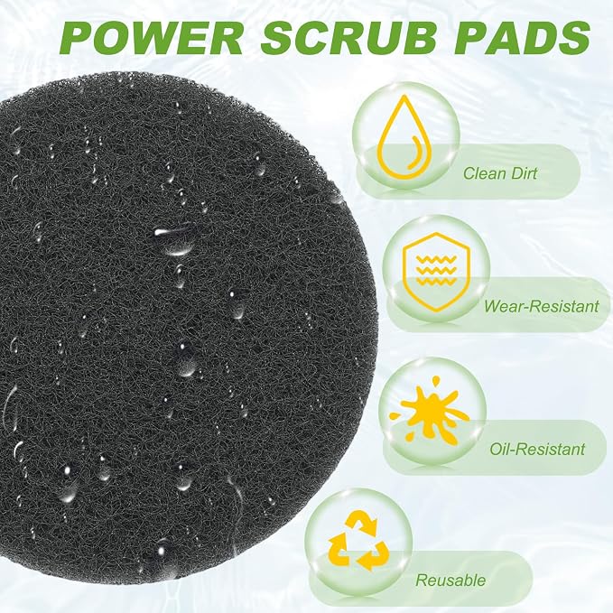 Power Scrub Pads, Scrubbing Pads 800 Grits Scouring Discs - Image 4