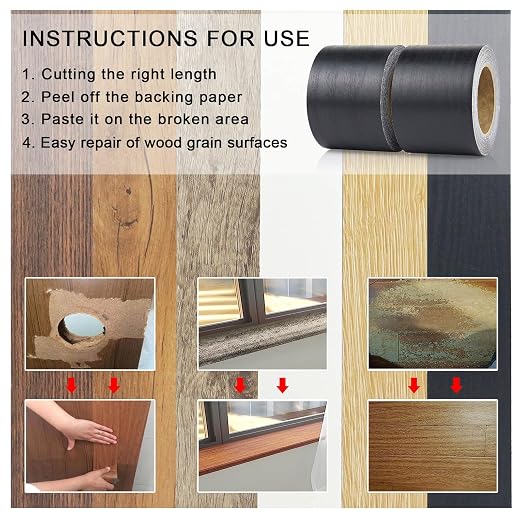 BOMEI PACK Wood Grain Repair Tape, Self Adhesive Repair Patch - Image 7