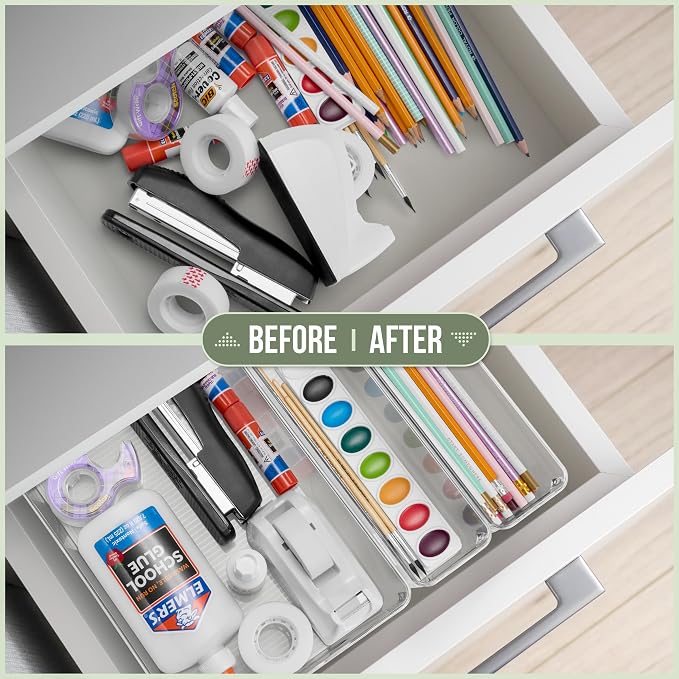 Sorbus Clear Plastic Storage Bins - Image 6