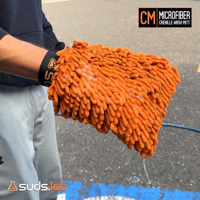 Suds Lab CM Chenille Microfiber Wash MItt - Image 9