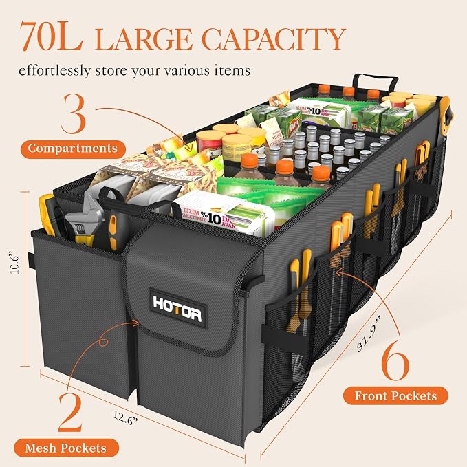 HOTOR Foldable Trunk Organizer - Image 2