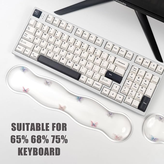 Gel Keyboard and Mouse Wrist Rest Set – Clear Wrist Rest - Image 4