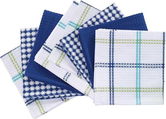 T-Fal Premium Waffle Dish Cloths, Super Soft Long Lasting 100% Cotton Flat - Image 2