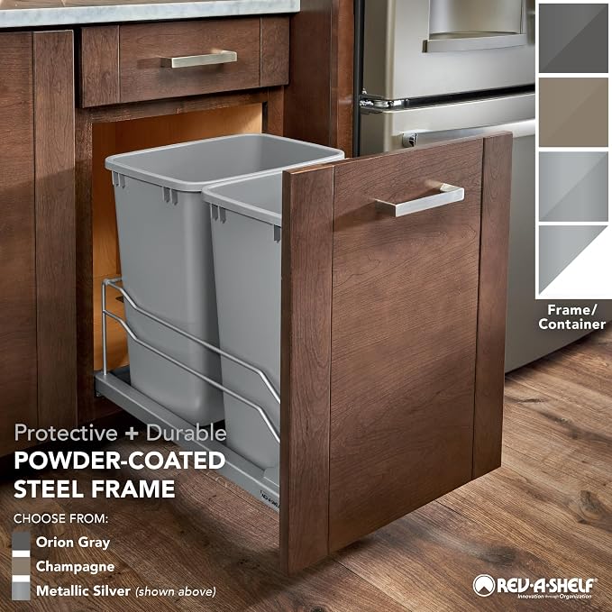 Rev-A-Shelf Double Pullout Trash Cans - Image 9